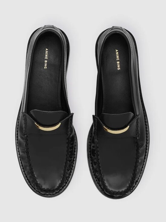 Anine Bing Shoes - Amoc Loafer- Anine Bing - Black - 38